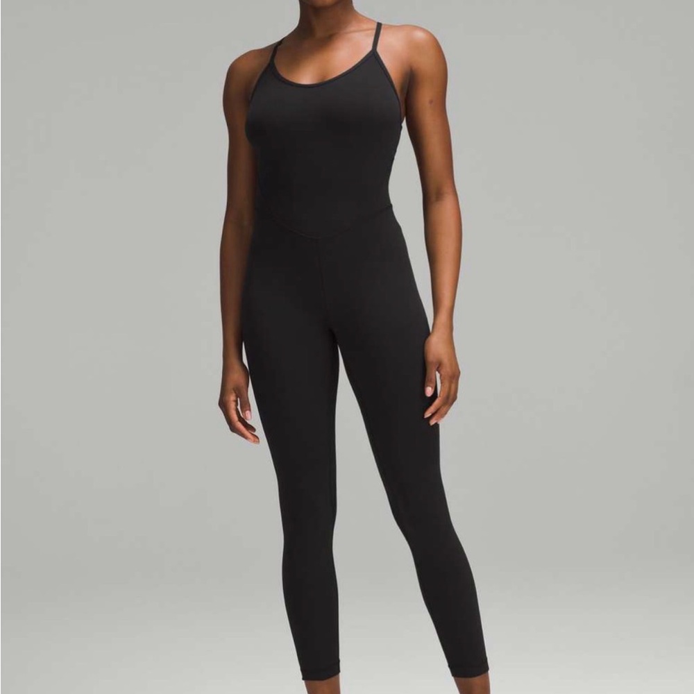 lululemon athletica Black Strappy Slim Jumpsuit